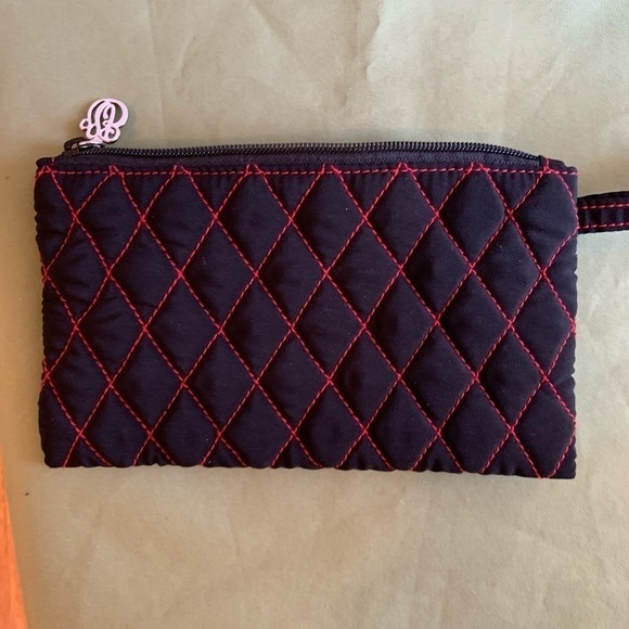 Vera Bradley Cosmetic mini bag, black velvet.. - Picture 4 of 4